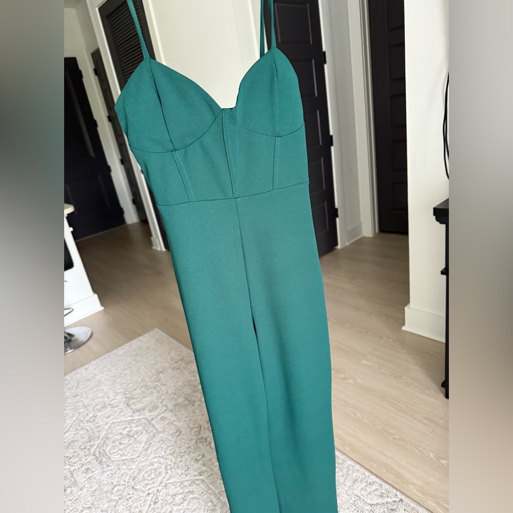 Elegant Green Strapless Dress
